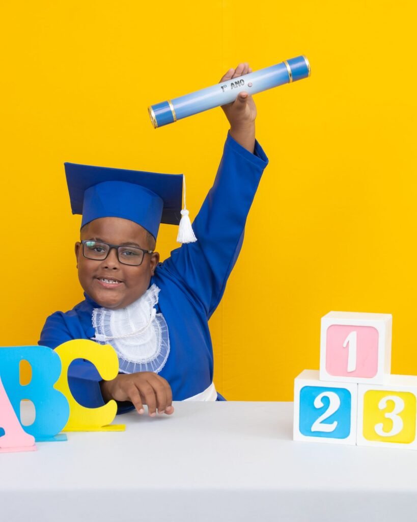 Ensaio de formatura infantil no estúdio do Z7 Studio